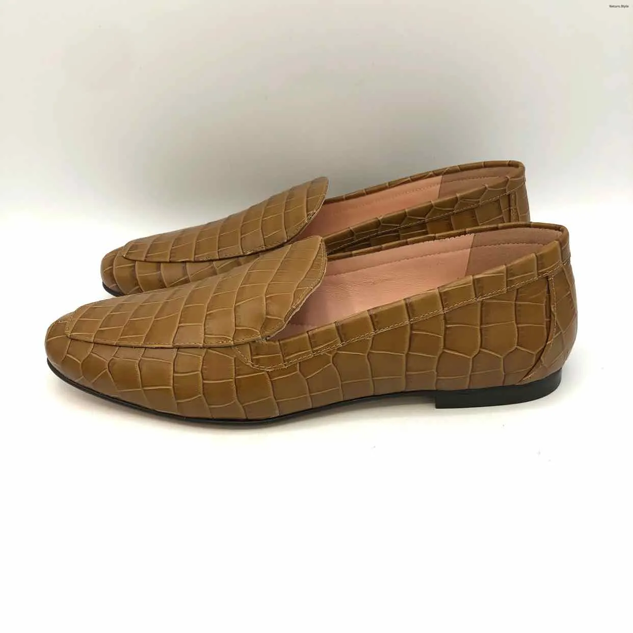 J CREW Tan Embossed Loafer Shoe Size 8 Shoes