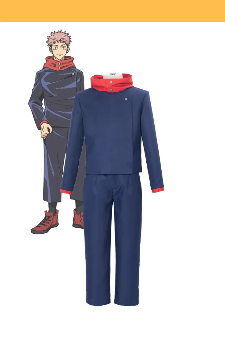 Jujutsu Kaisen Yuji Itadori Navy Blue Version Cosplay Costume