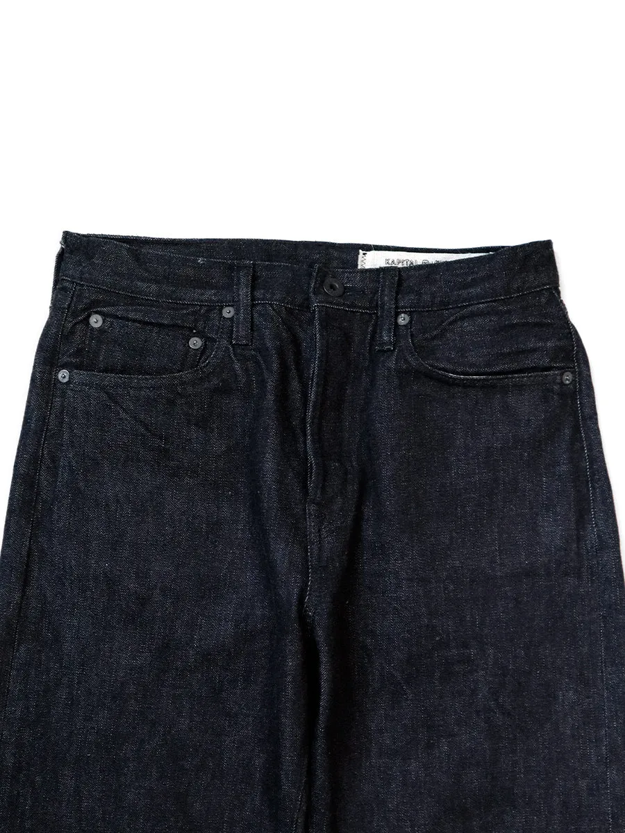 Kapital 14oz Denim 5P Monkey CISCO (Black Thread ver_) Pants