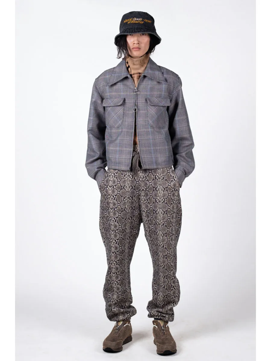 Kapital Fleece snake pattern sweat rib pants