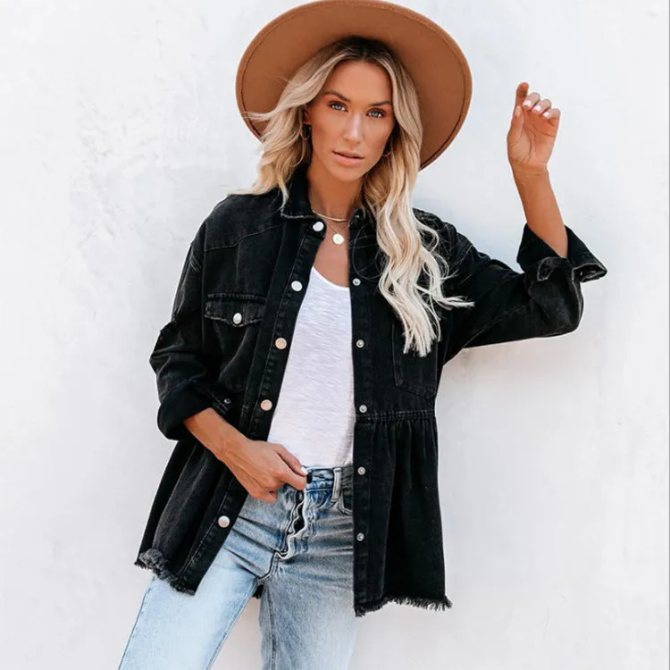 Long Sleeve Denim Cowgirl Jacket