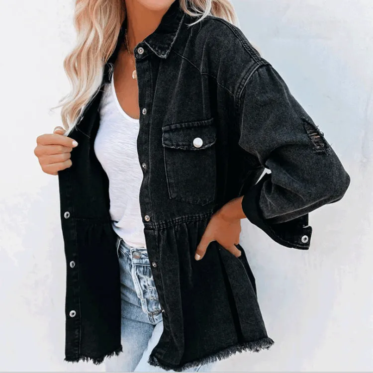 Long Sleeve Denim Cowgirl Jacket