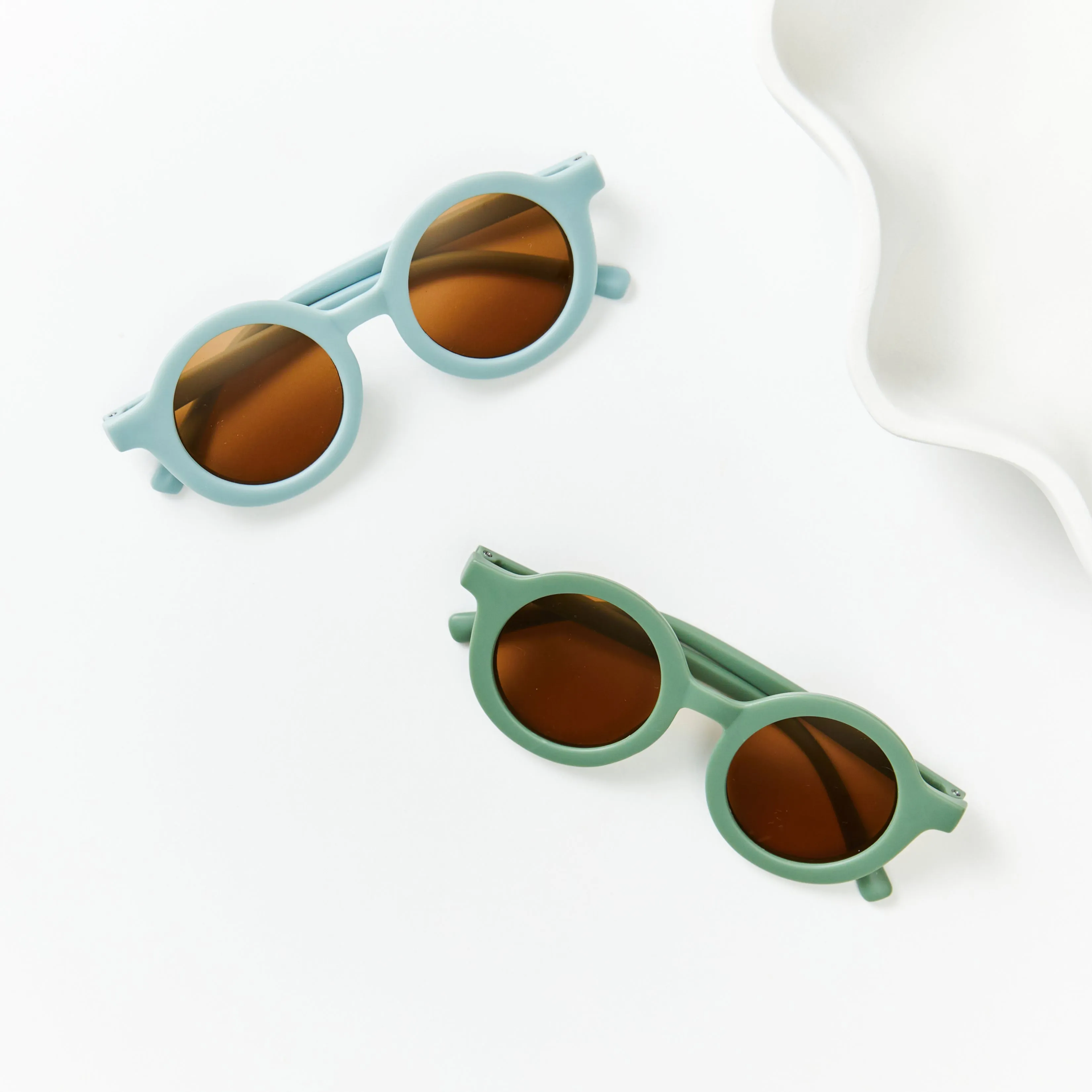 Matte Blue Ava Baby Sunglasses