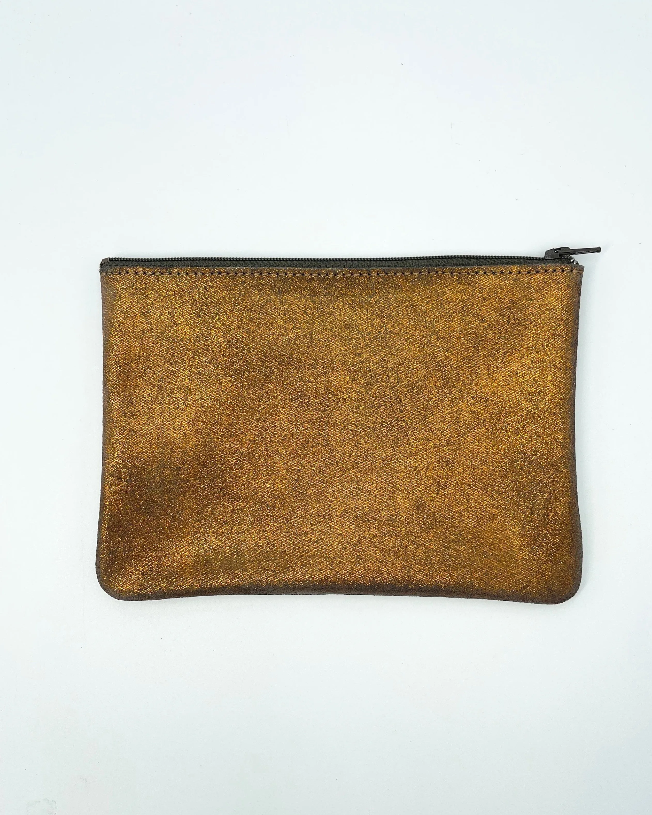 Medium Zip Leather Pouches