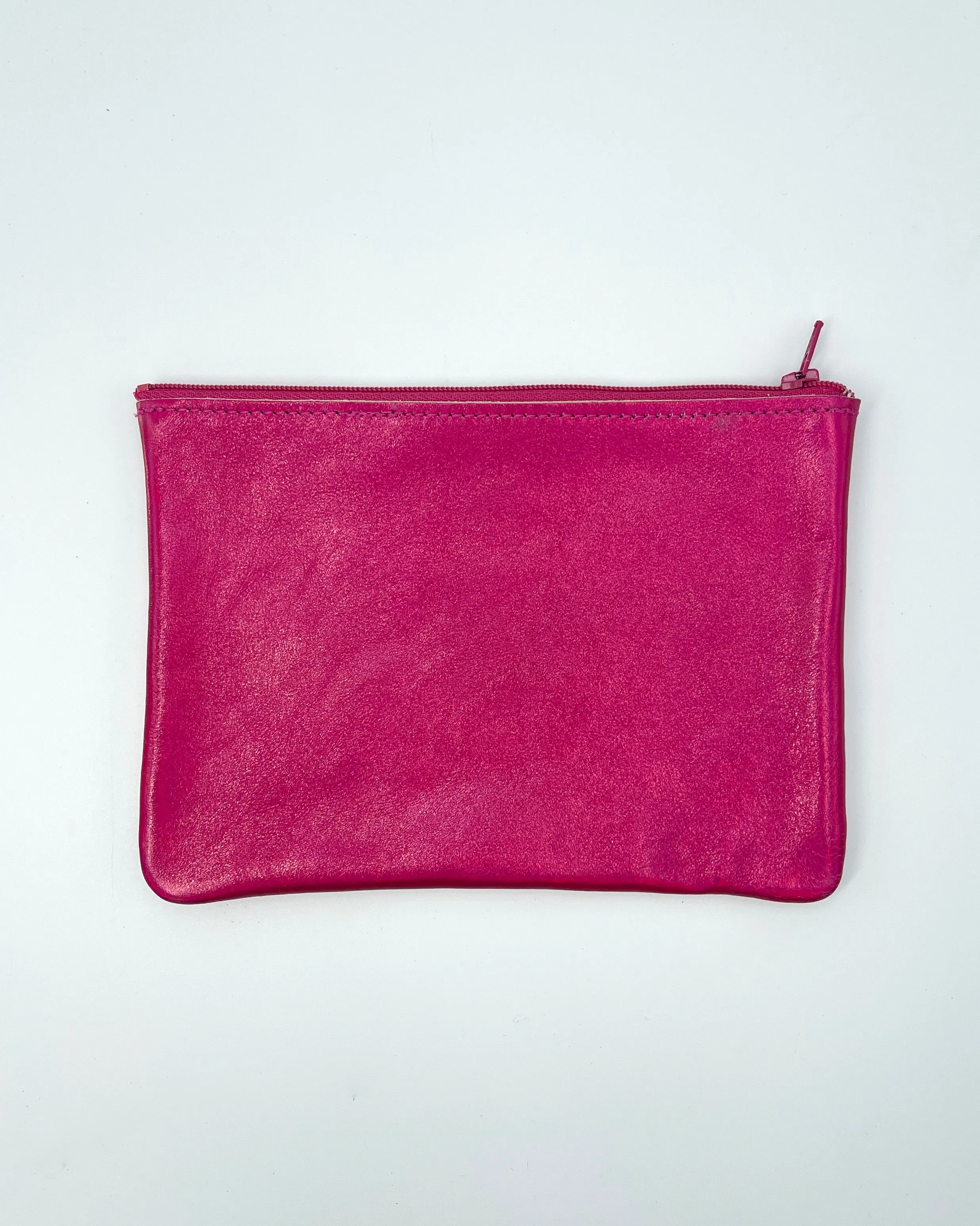 Medium Zip Leather Pouches