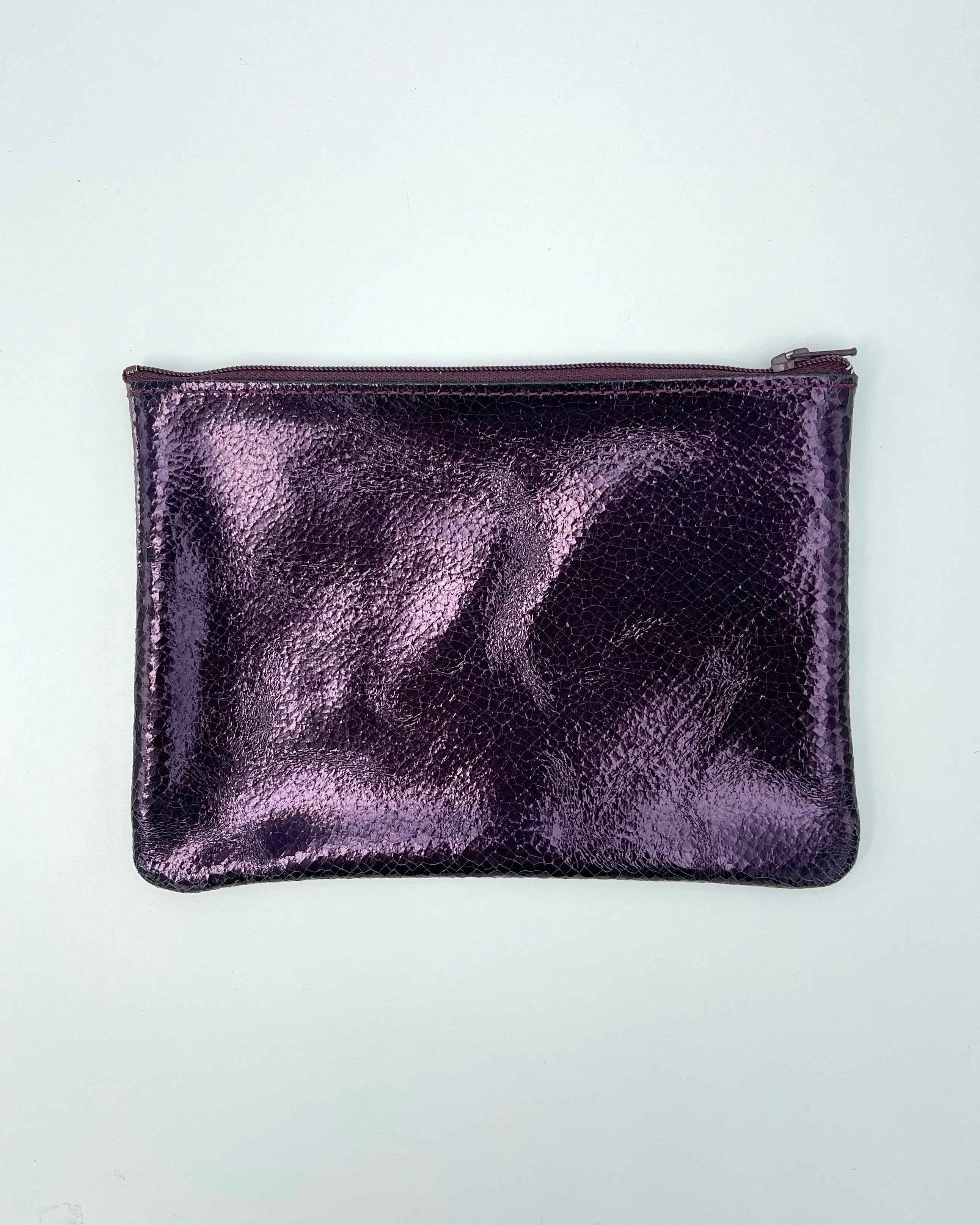 Medium Zip Leather Pouches