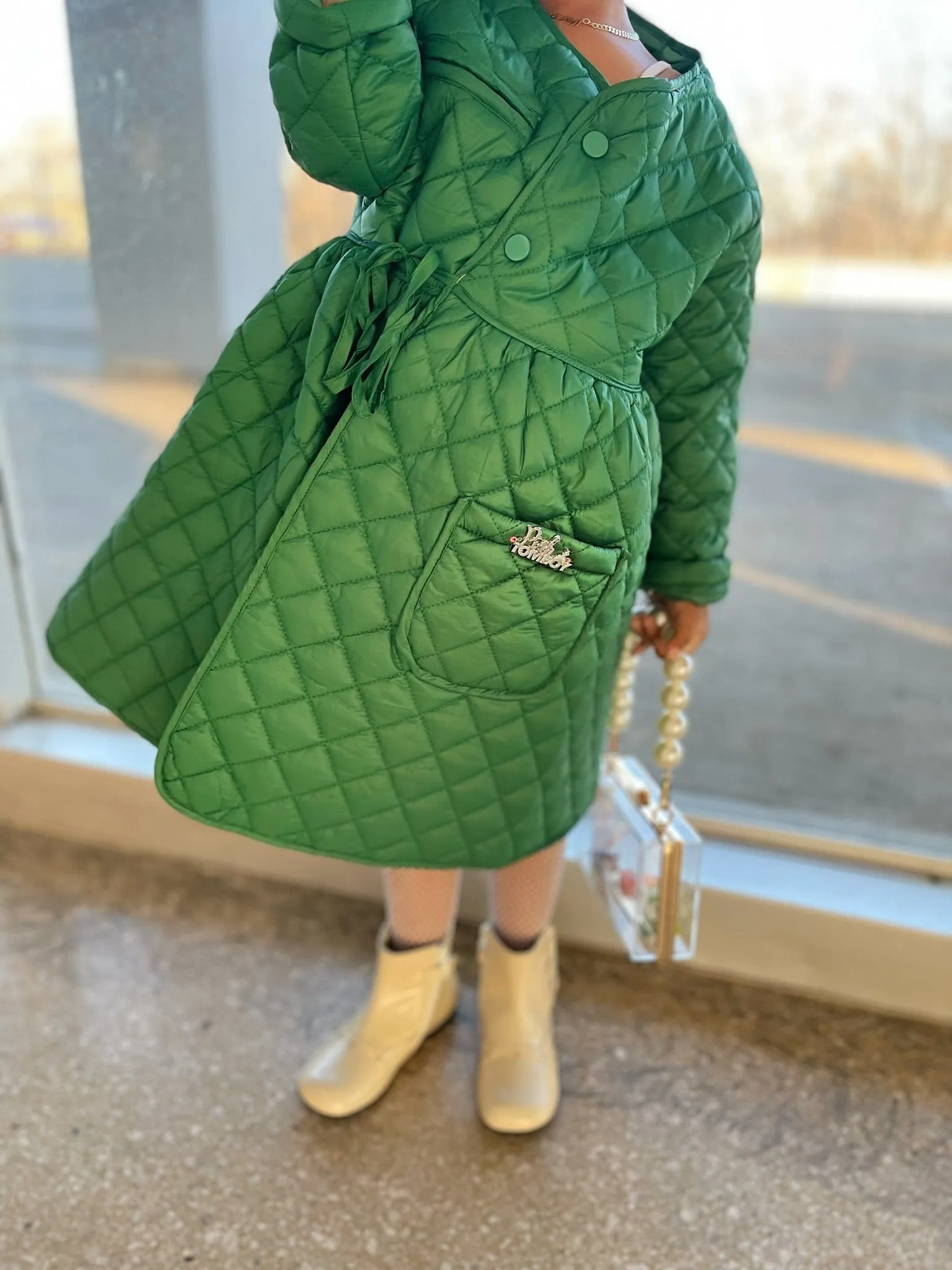 Million Dollar Baby Quilted Overcoat