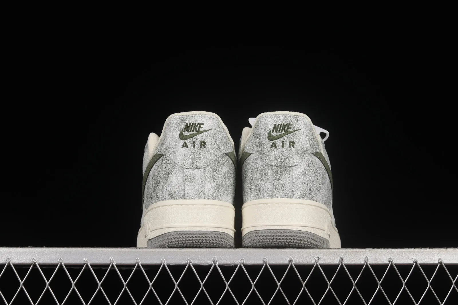 Nike Air Force 1 07 Low Beige Army Green White Shoes BL5866-906