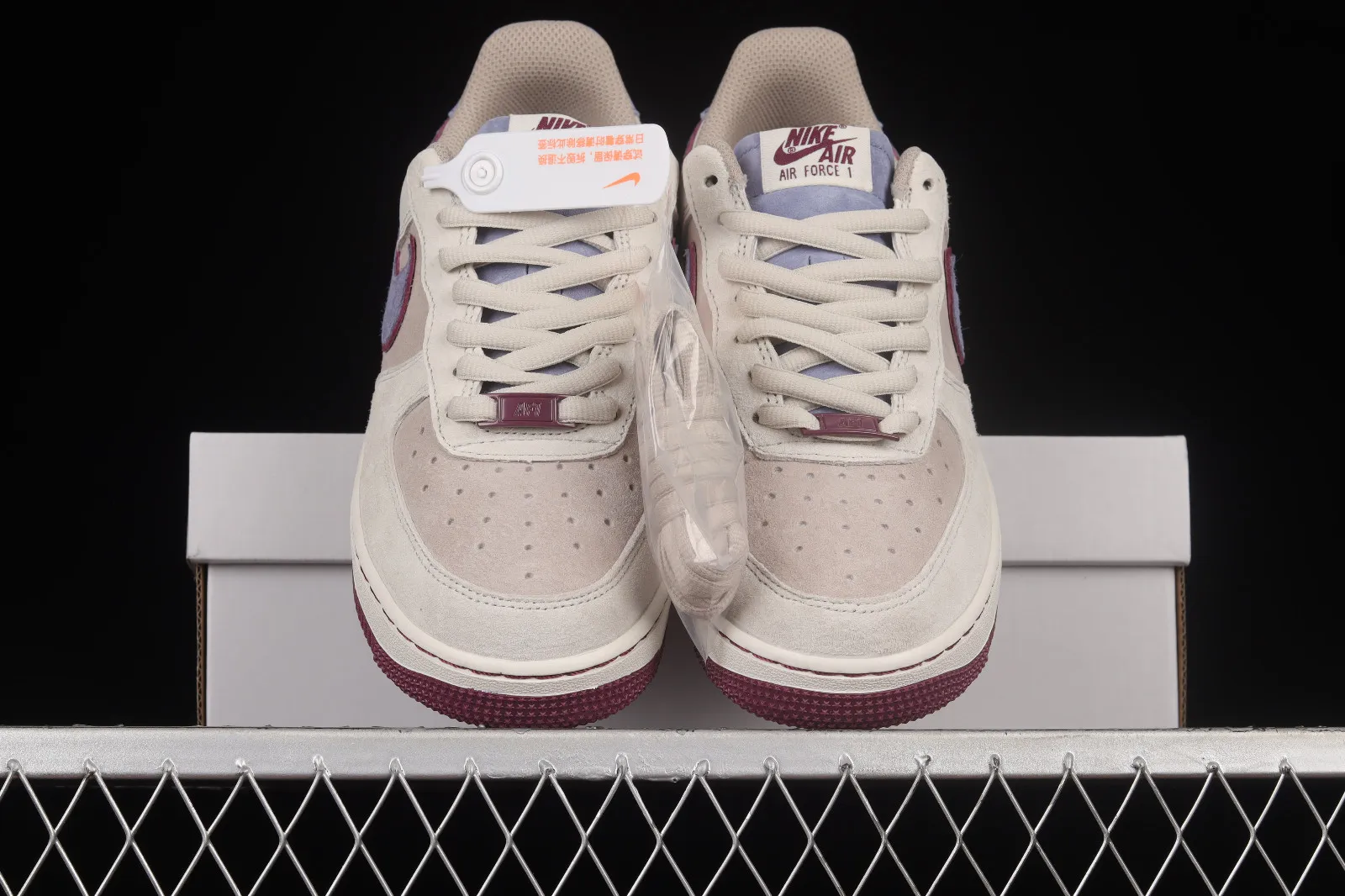 Nike Air Force 1 07 Low Rice White Purple Dark Red NT9988-618