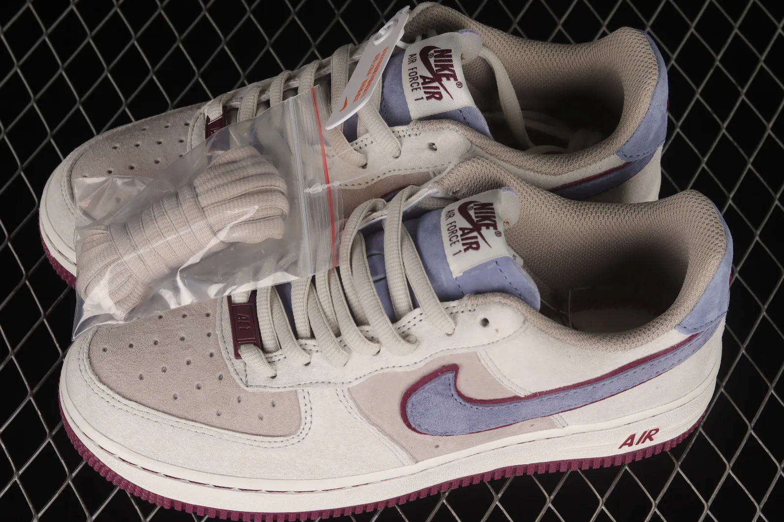 Nike Air Force 1 07 Low Rice White Purple Dark Red NT9988-618