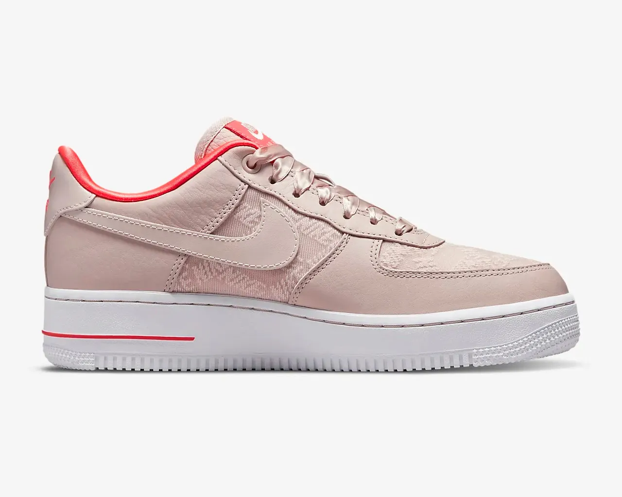 Nike Air Force 1 Low Fossil Stone Laser Crimson White DQ7782-200