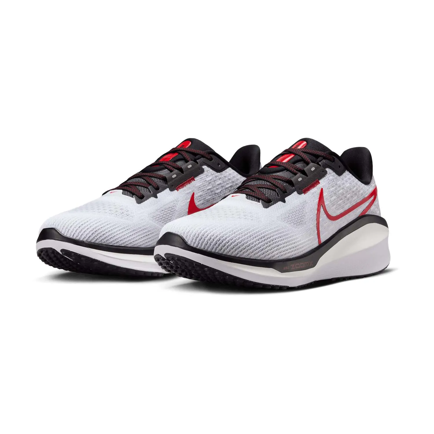 Nike Vomero 17  White/Black/Fire Red/Platinum Tint