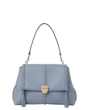 Penelope Medium Soft Soulder Bag in Cobalt