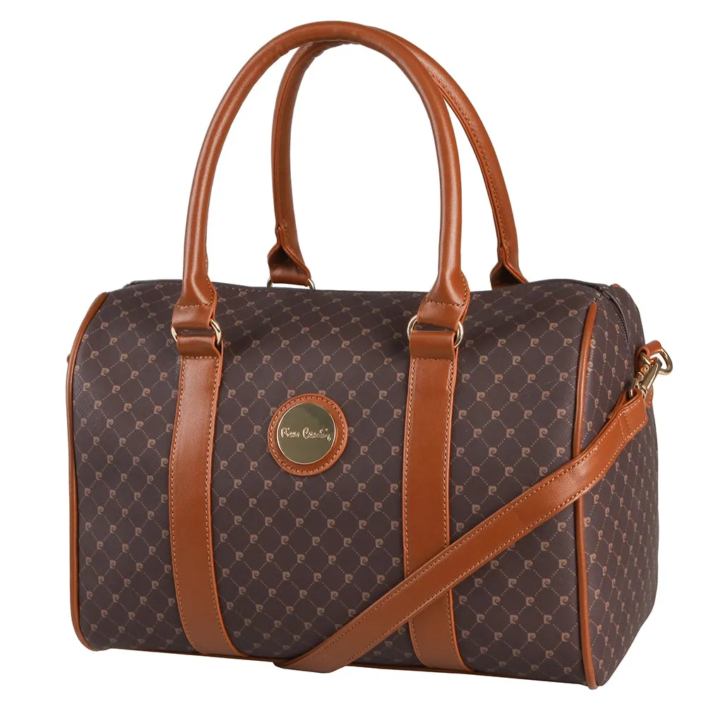 Pierre Carid Guliana Core Logo Bowling Bag  Brown