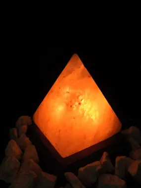 Pink Himalayan Salt Lamp (Pyramid-Shaped)