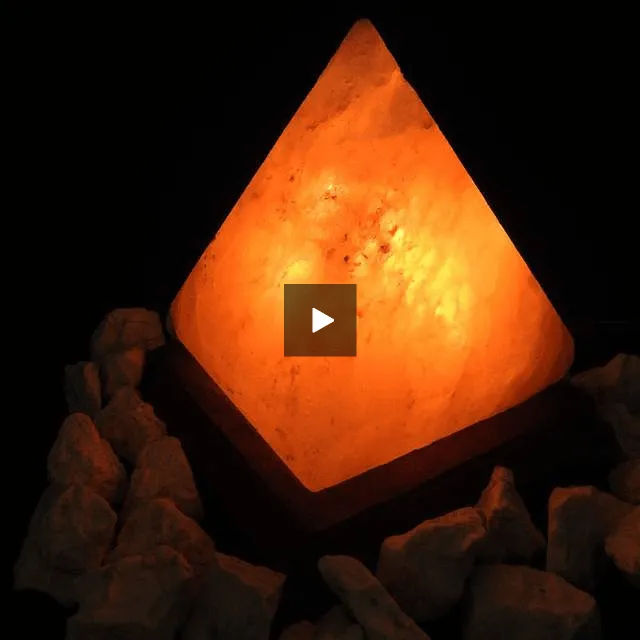 Pink Himalayan Salt Lamp (Pyramid-Shaped)