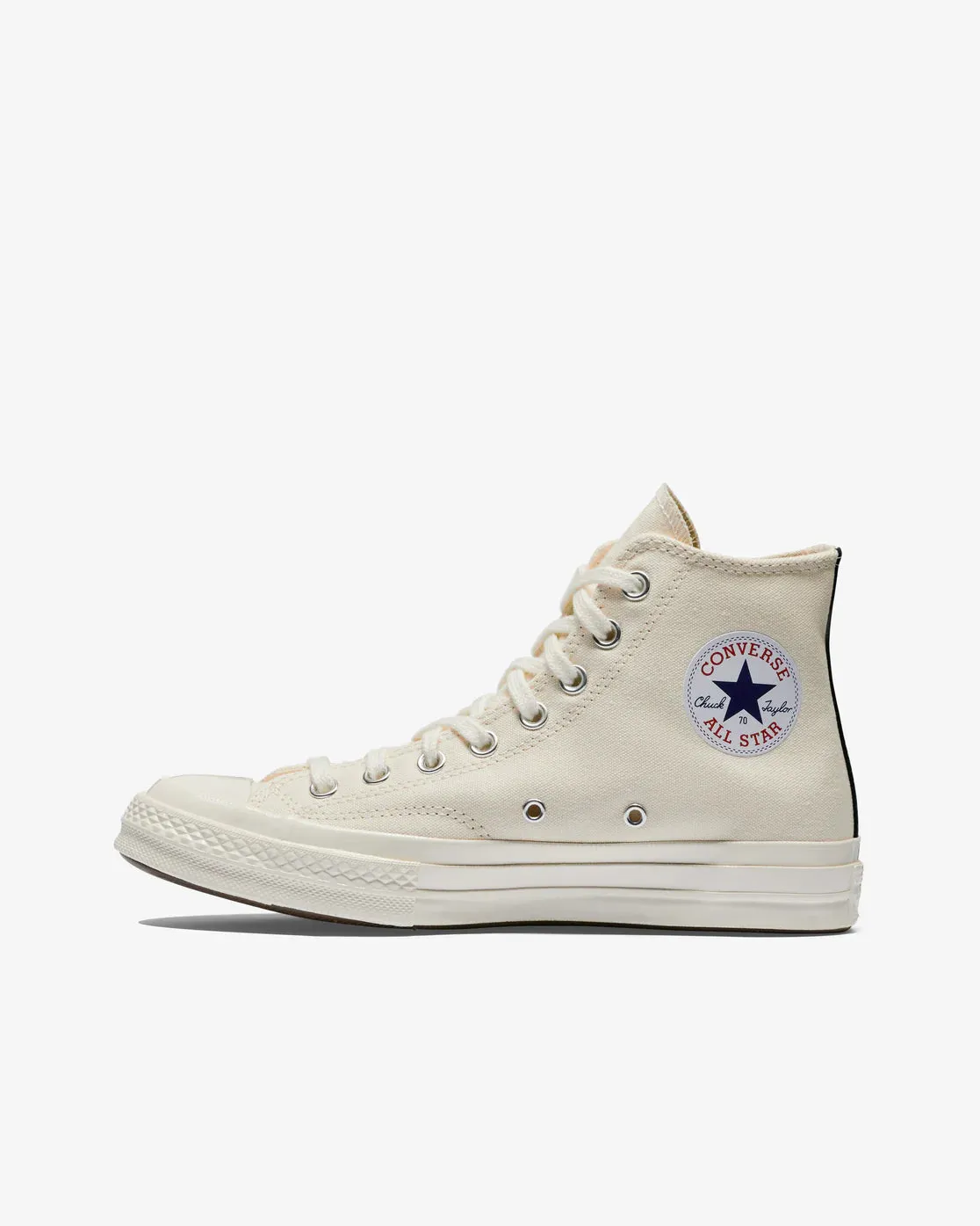 Play Comme des Garons X Converse Small Red Heart All Star '70 High (White)