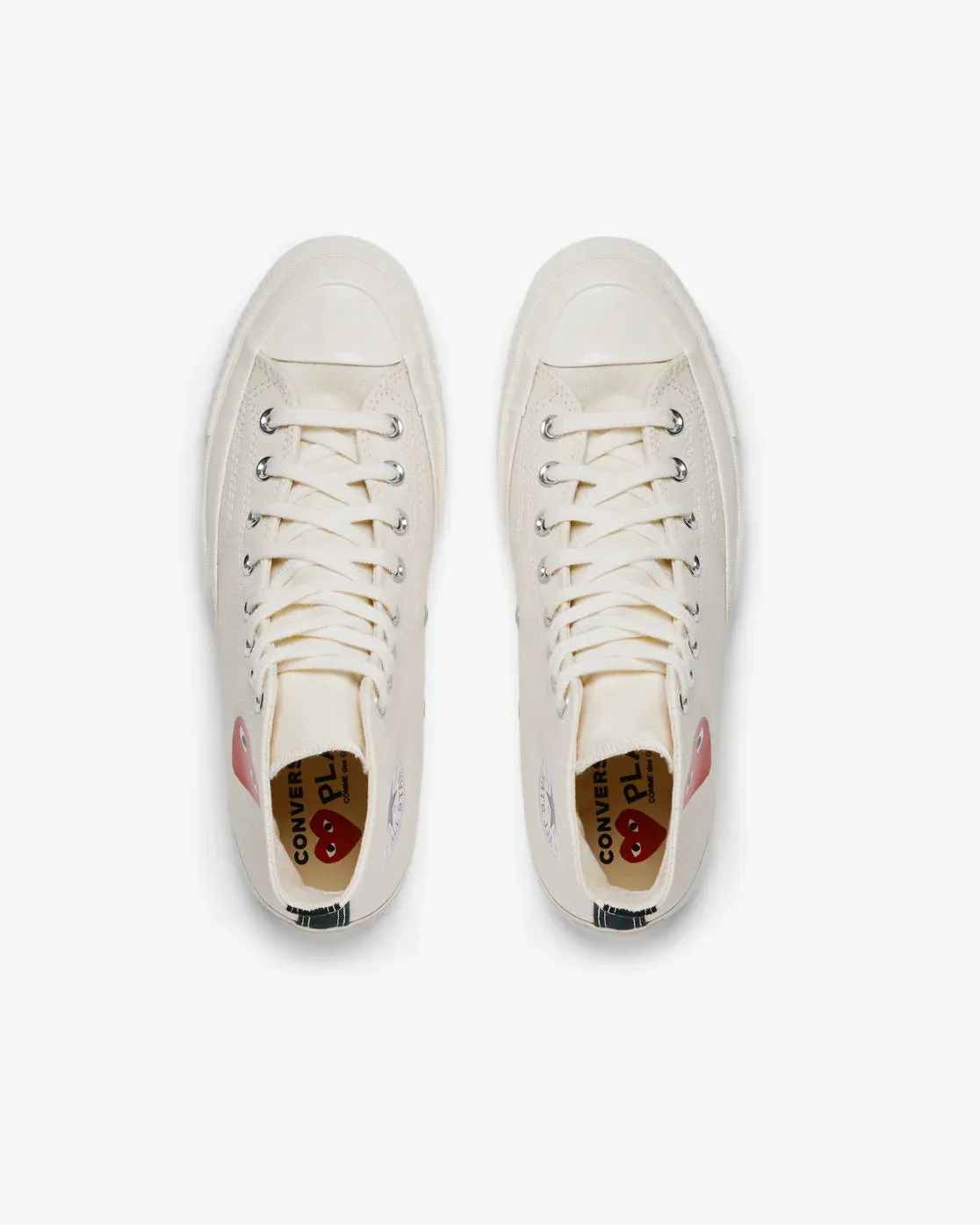 Play Comme des Garons X Converse Small Red Heart All Star '70 High (White)