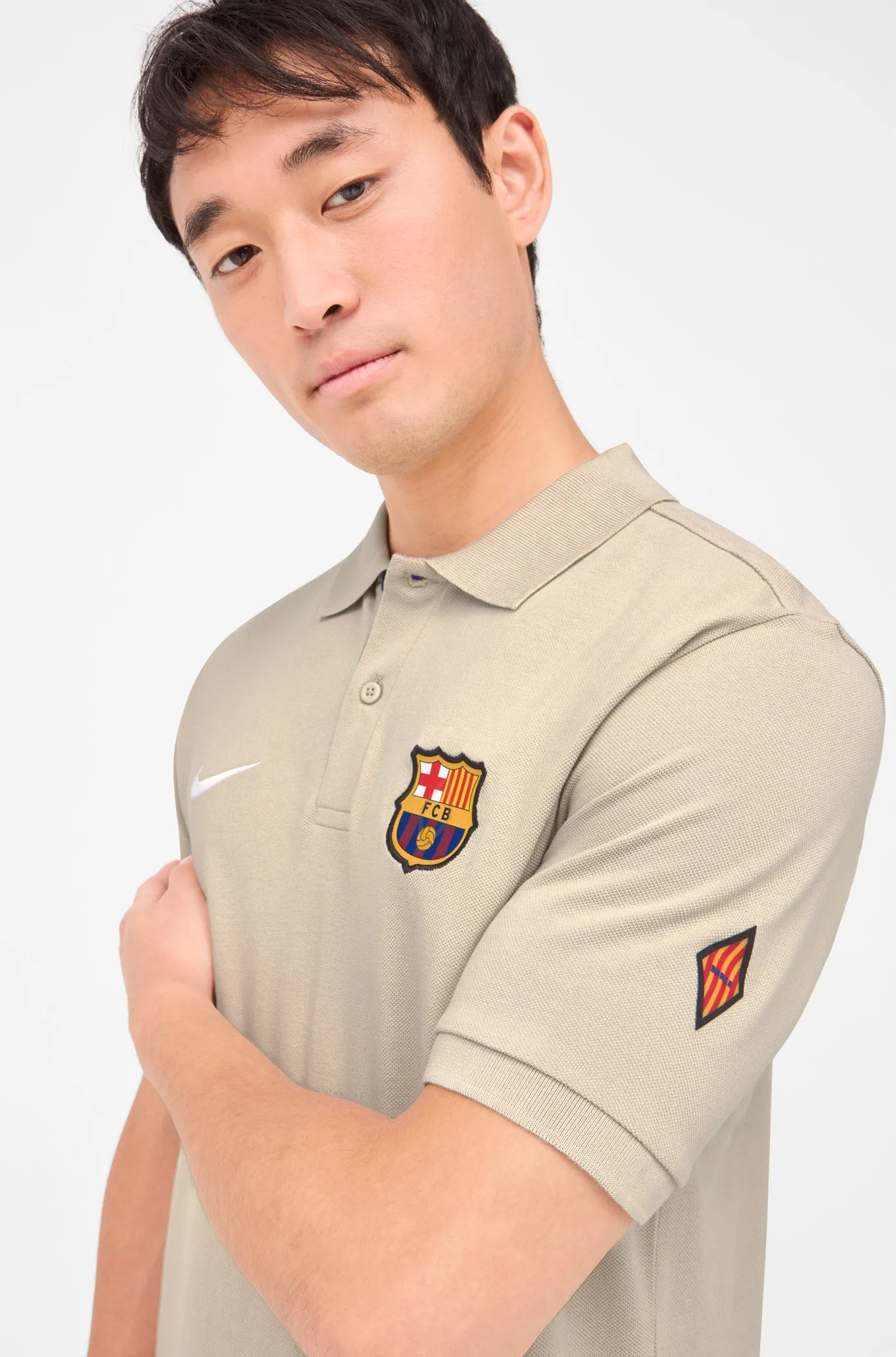 Polo crest beige Bara Nike