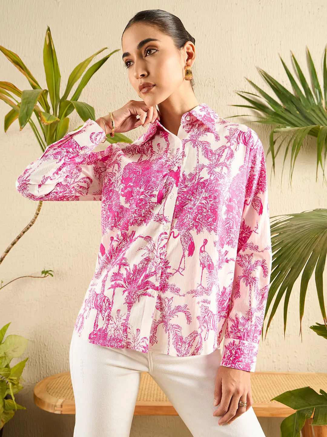 Printed Cotton Shirt