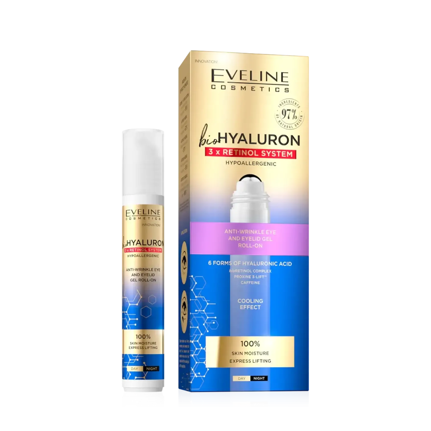 Roll-on para os olhos Bio Hyaluron 3x Retinol System