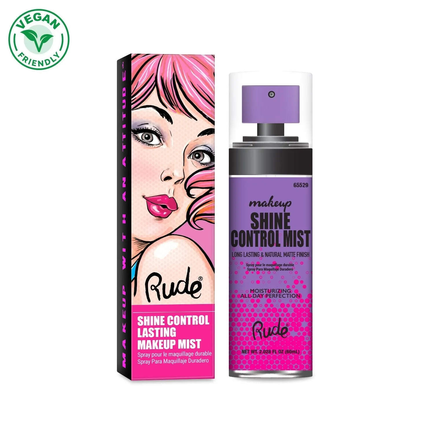 RUDE Shine Control Lasting Fijador de Maquillaje