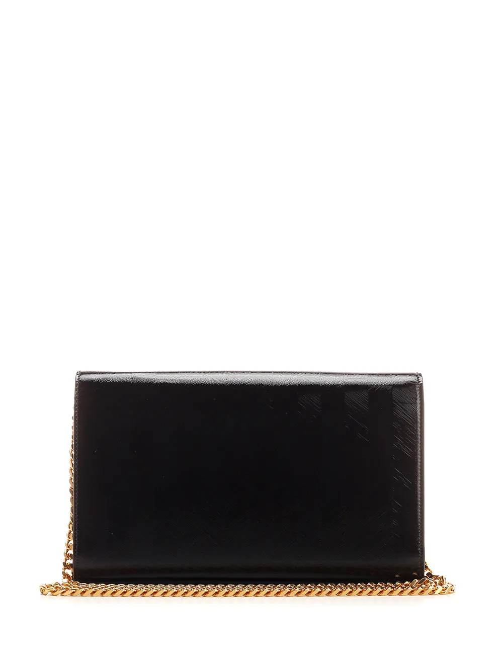 Saint Laurent Logo Plaque Foldover Shoulder Bag