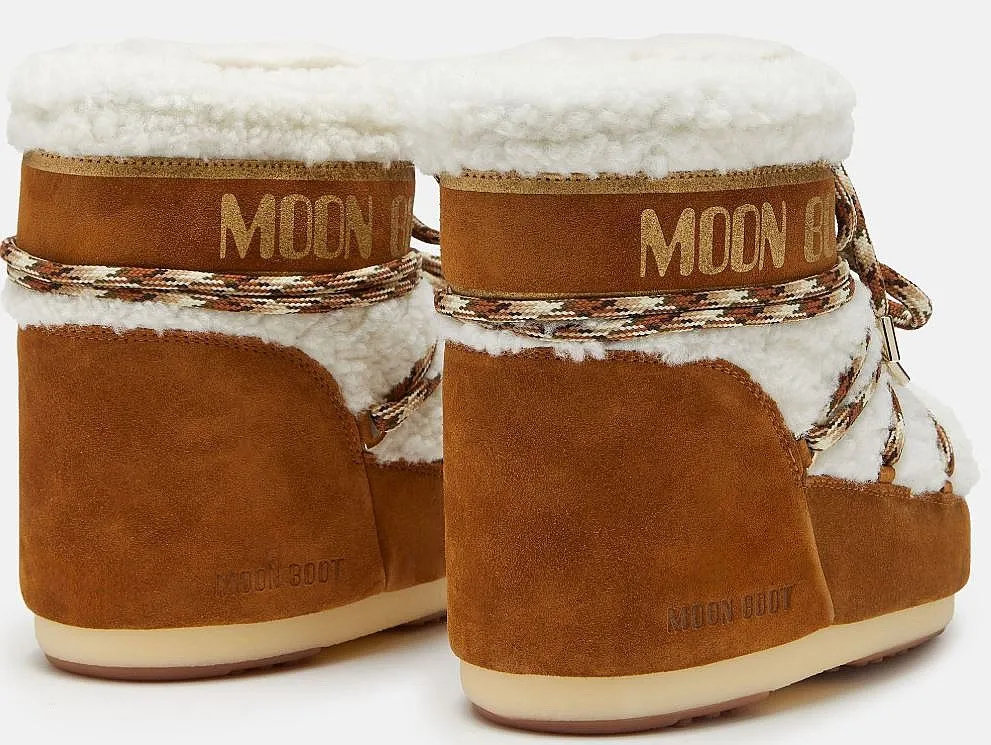 shoes Tecnica Moon Boot Icon Low Shearling - Whisky/Off White - women´s