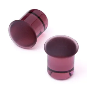 Simple Glass Plugs - Matte Purple