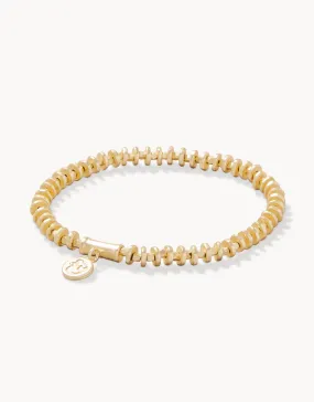 Spartina 449 5mm Gold Disc Stretch Bracelet