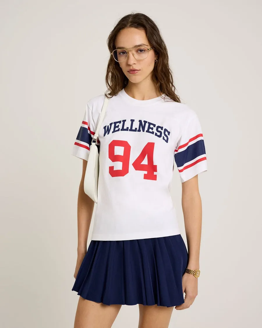 Sporty & Rich Wellness 94 Rugby Tee in White