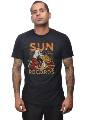 Steady Clothing Men's Sun Records Lindy Hop T-Shirt Black