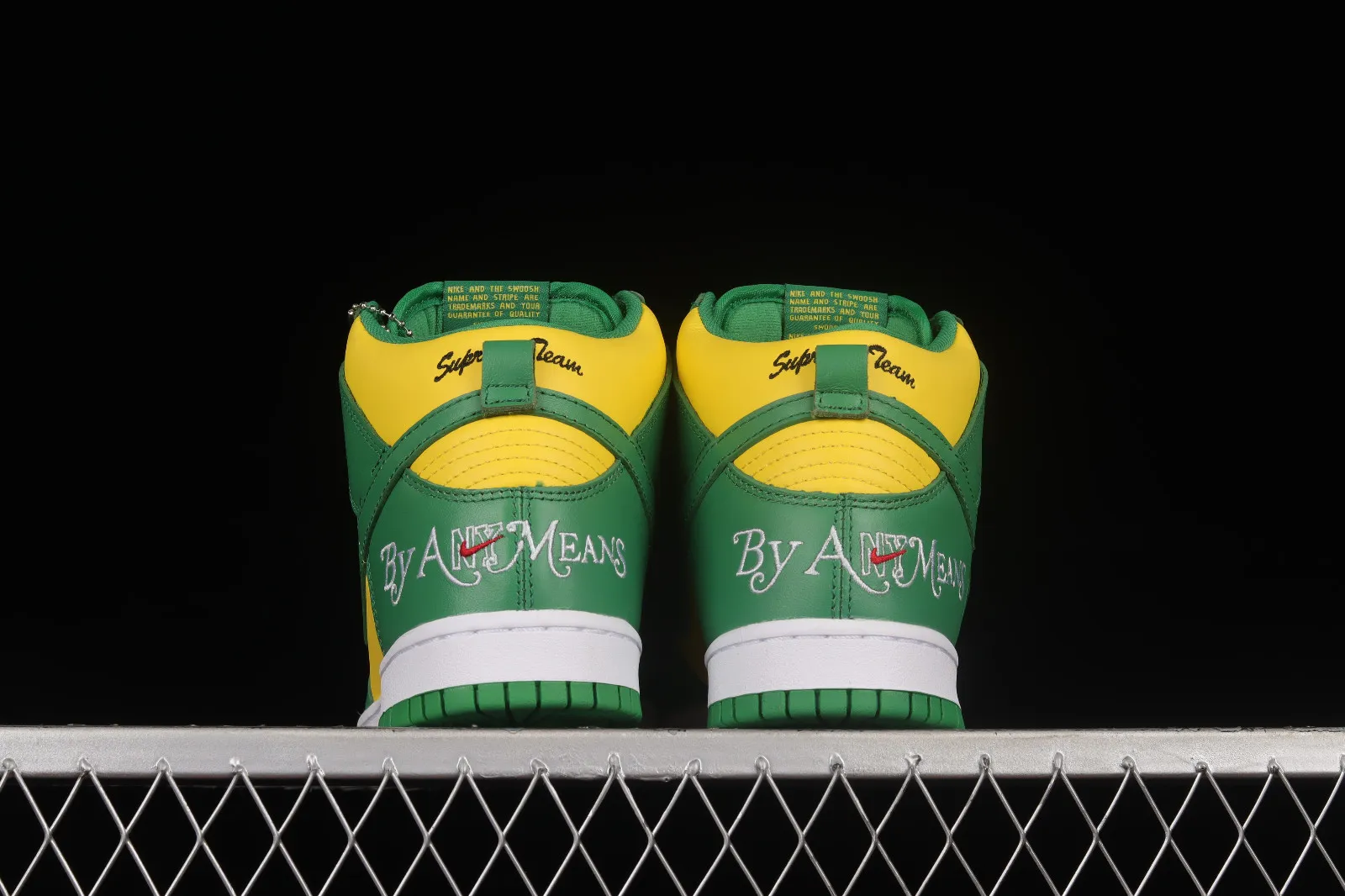 Supreme x Nike SB Dunk High Brazil By Any Means Yellow Green DN3741-700