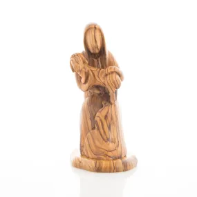 The Good Shepherd, Jesus Christ, 9.3 Abstract Olive Wood Carving