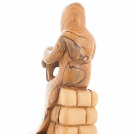 The Good Shepherd, Jesus Christ, 9.3 Abstract Olive Wood Carving