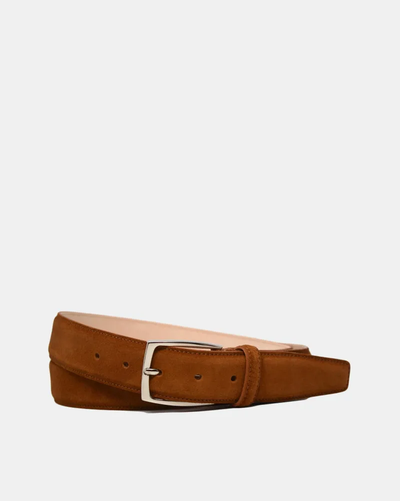 Tobacco Suede Belt