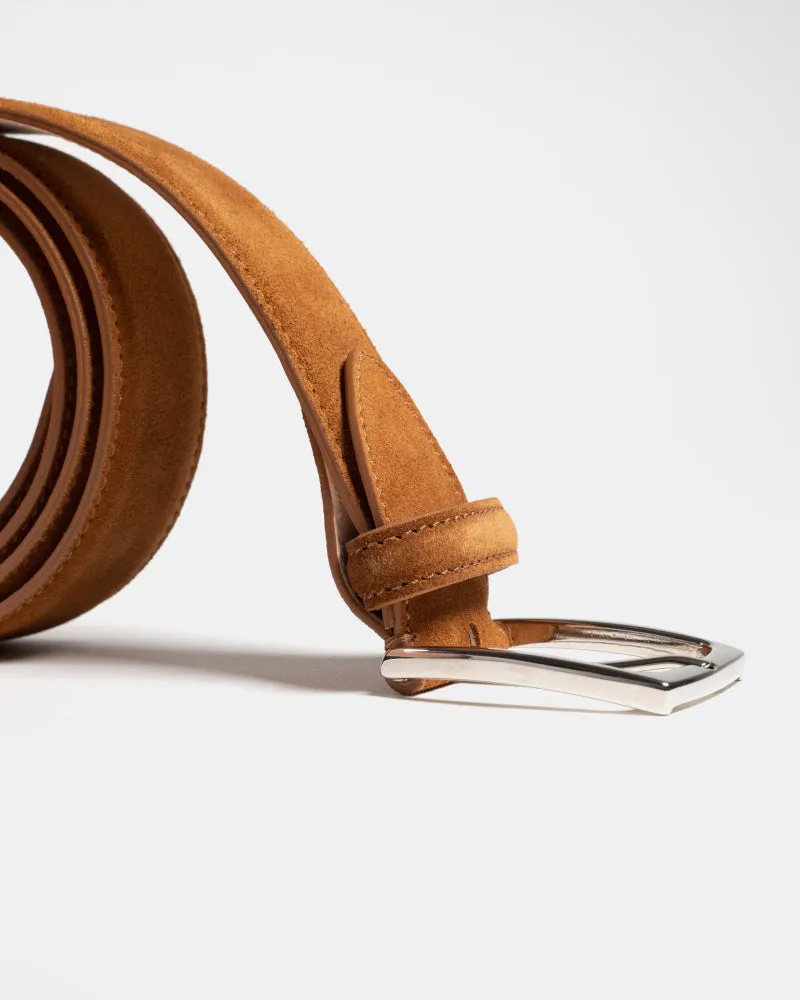 Tobacco Suede Belt