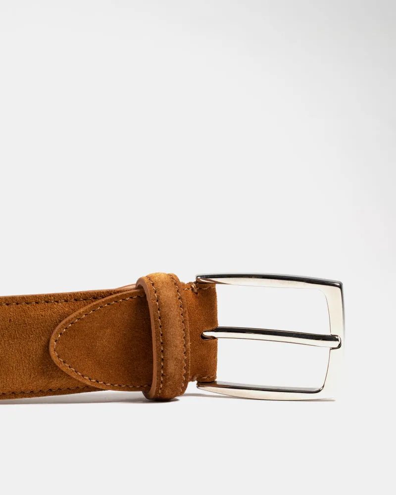 Tobacco Suede Belt