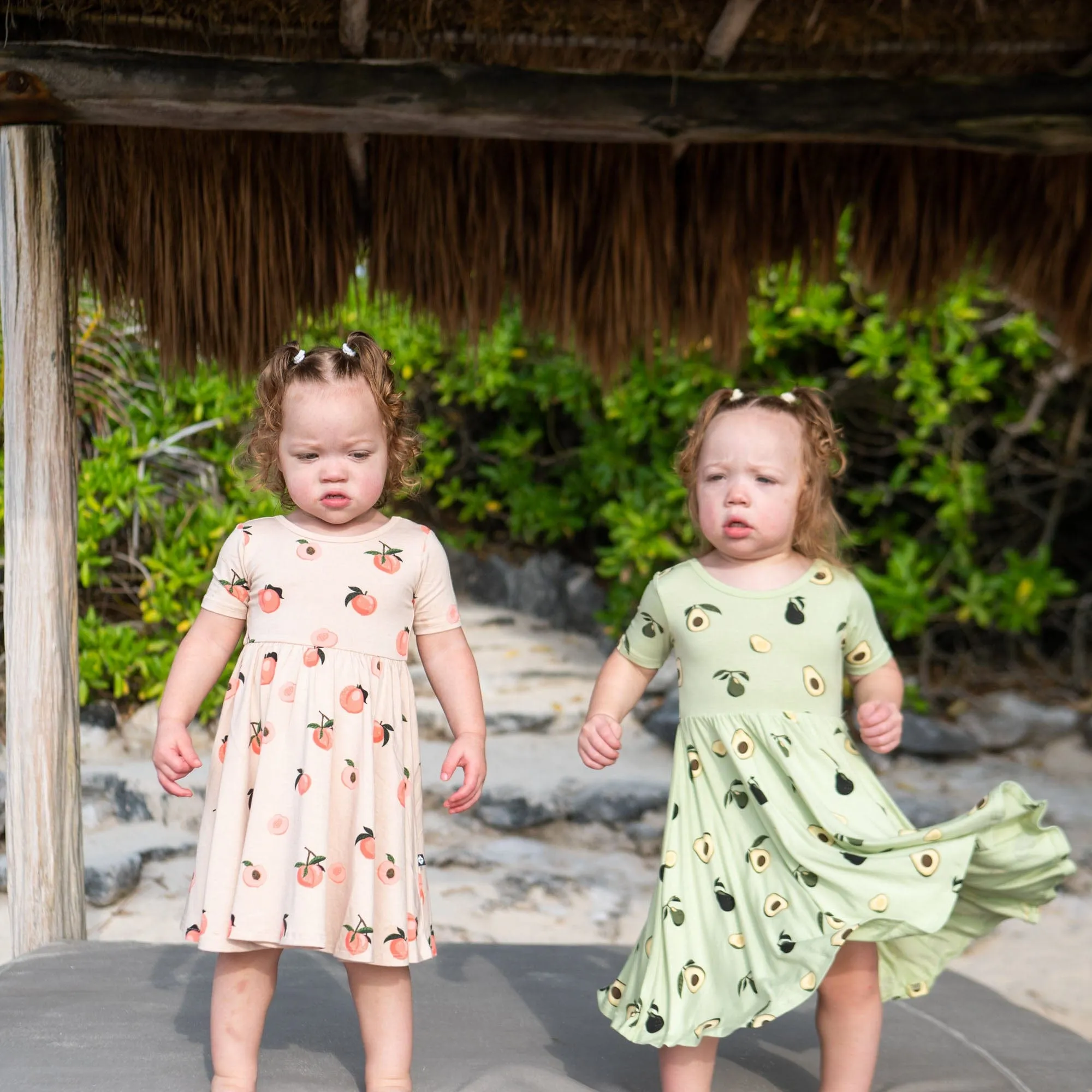 Twirl Dress in Peach