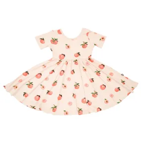 Twirl Dress in Peach