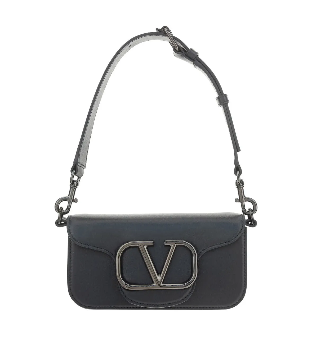 Valentino VLogo Plaque Foldover Crossbody Bag