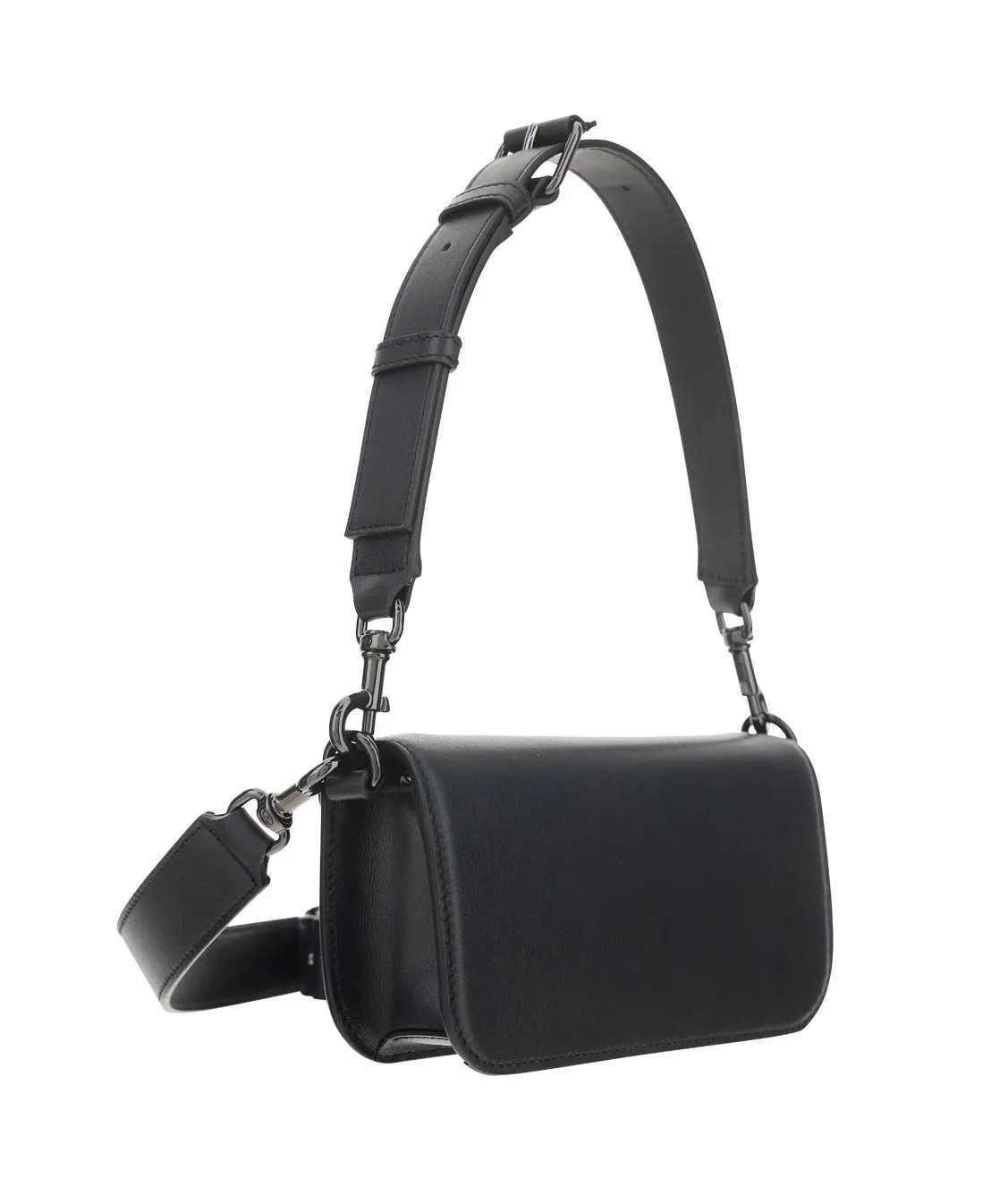 Valentino VLogo Plaque Foldover Crossbody Bag