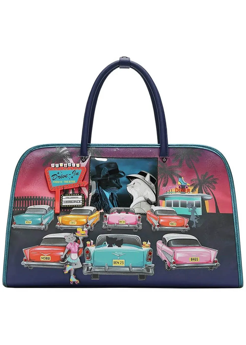 Vendula London Kitty's Drive In Movie Catablanca Bibi Overnight Bag