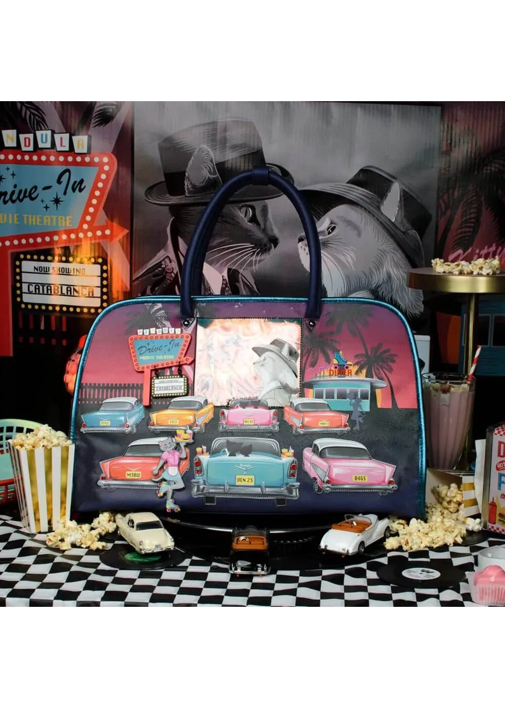 Vendula London Kitty's Drive In Movie Catablanca Bibi Overnight Bag