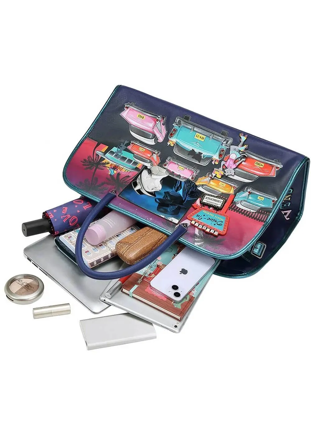 Vendula London Kitty's Drive In Movie Catablanca Bibi Overnight Bag