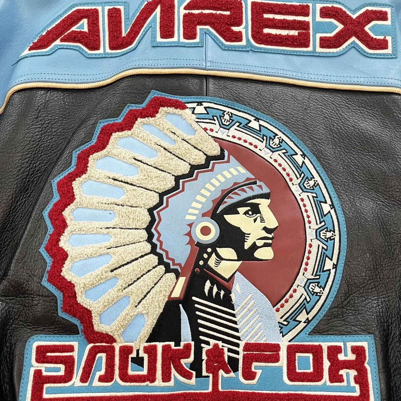 Vintage Avirex Leather Varsity Jacket