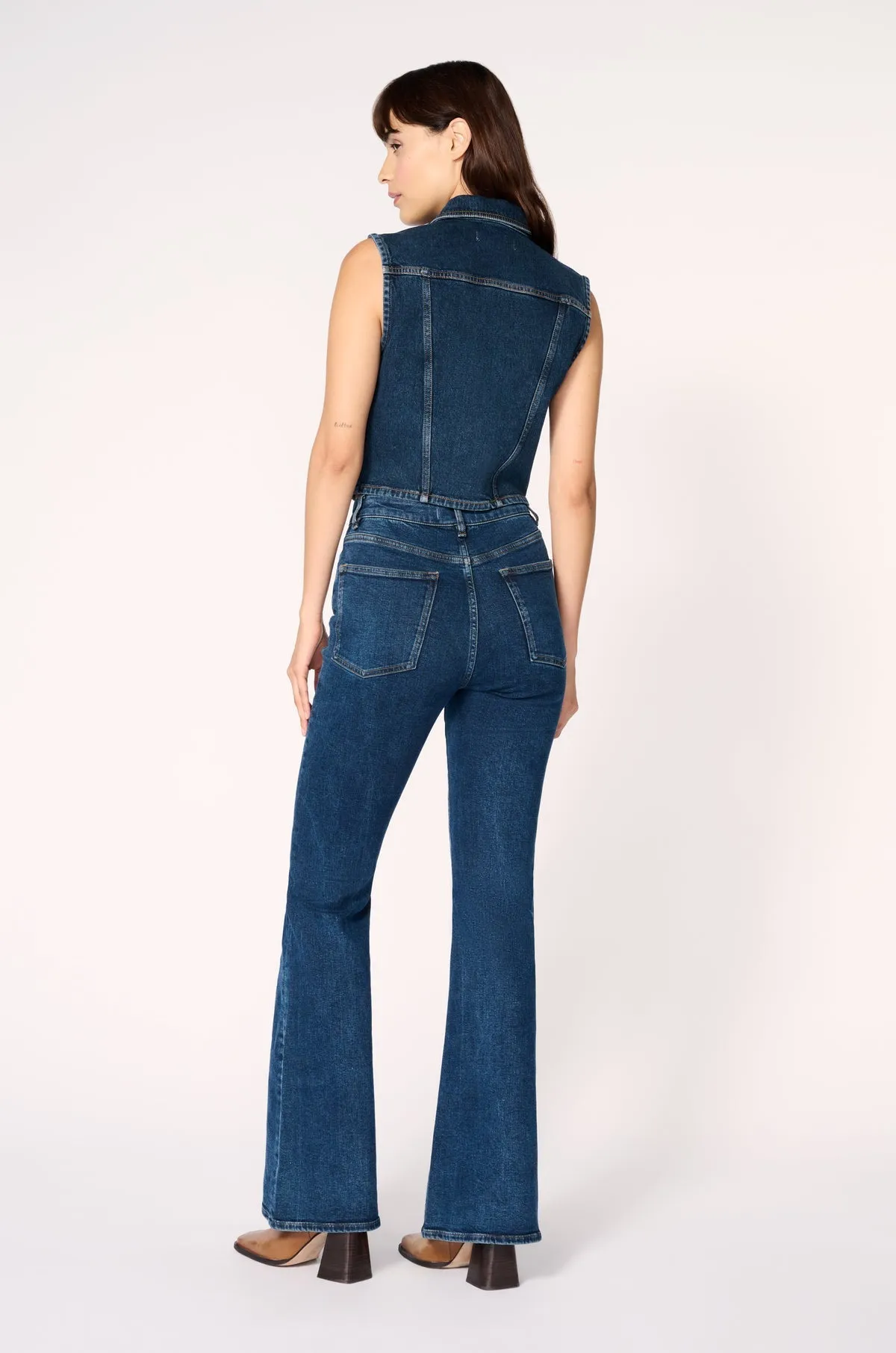 Warp + Weft Mia Flare Denim In Prescott