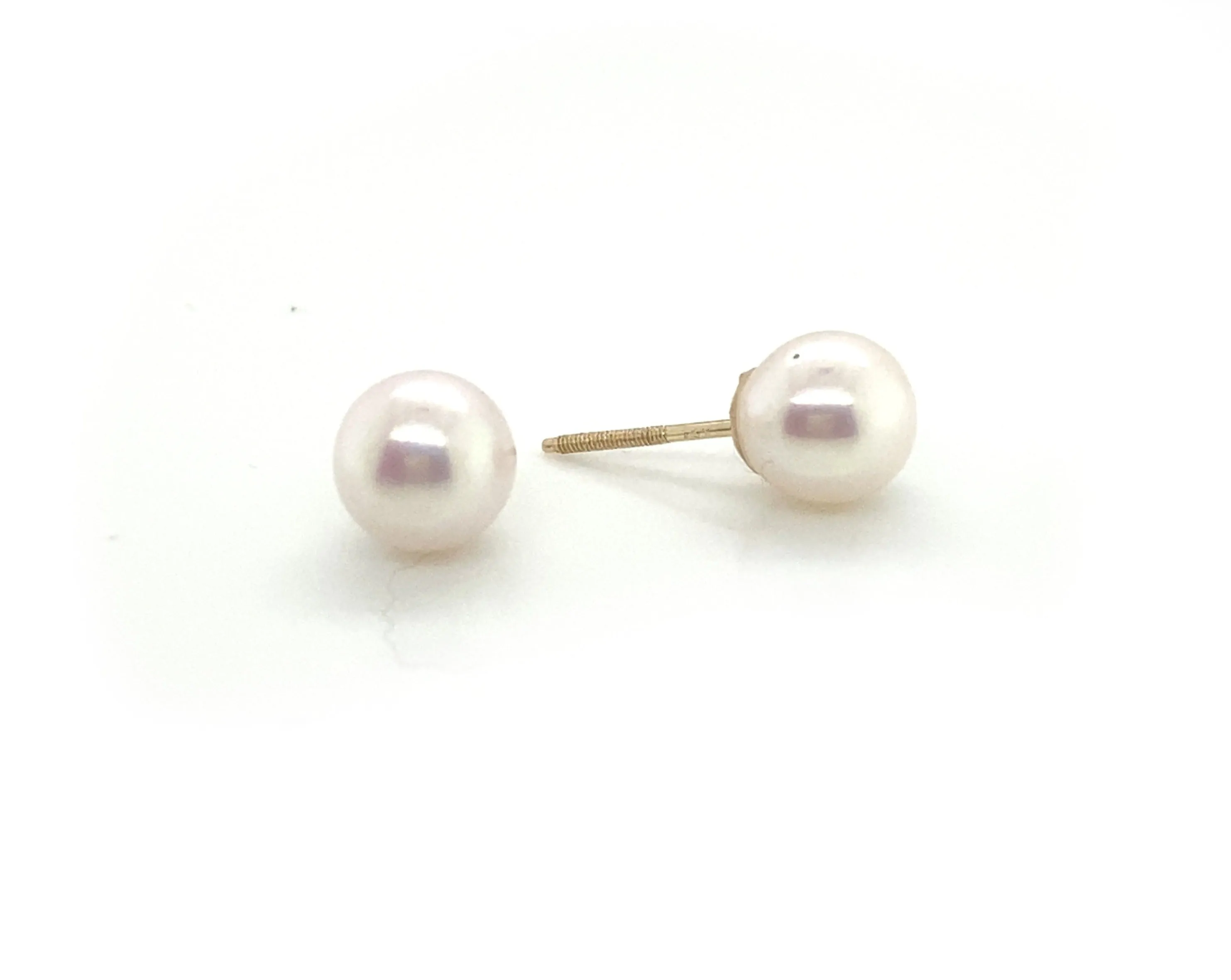 White Pearl Earrings