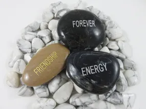 Word Stone (Energy, Friendship, Forever) CLOSEOUT